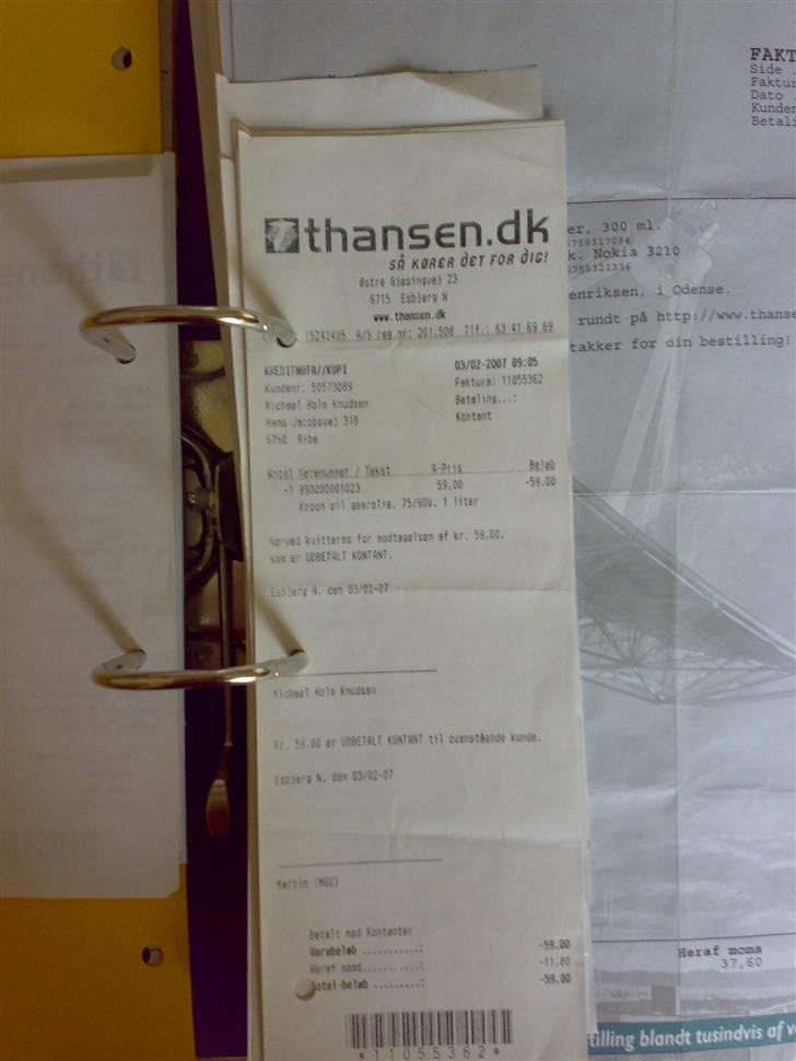 T. Hansen Kvitteringer - En enkelt kvittering mere billede 93