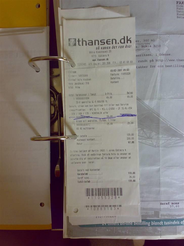 T. Hansen Kvitteringer - En enkelt kvittering mere billede 95
