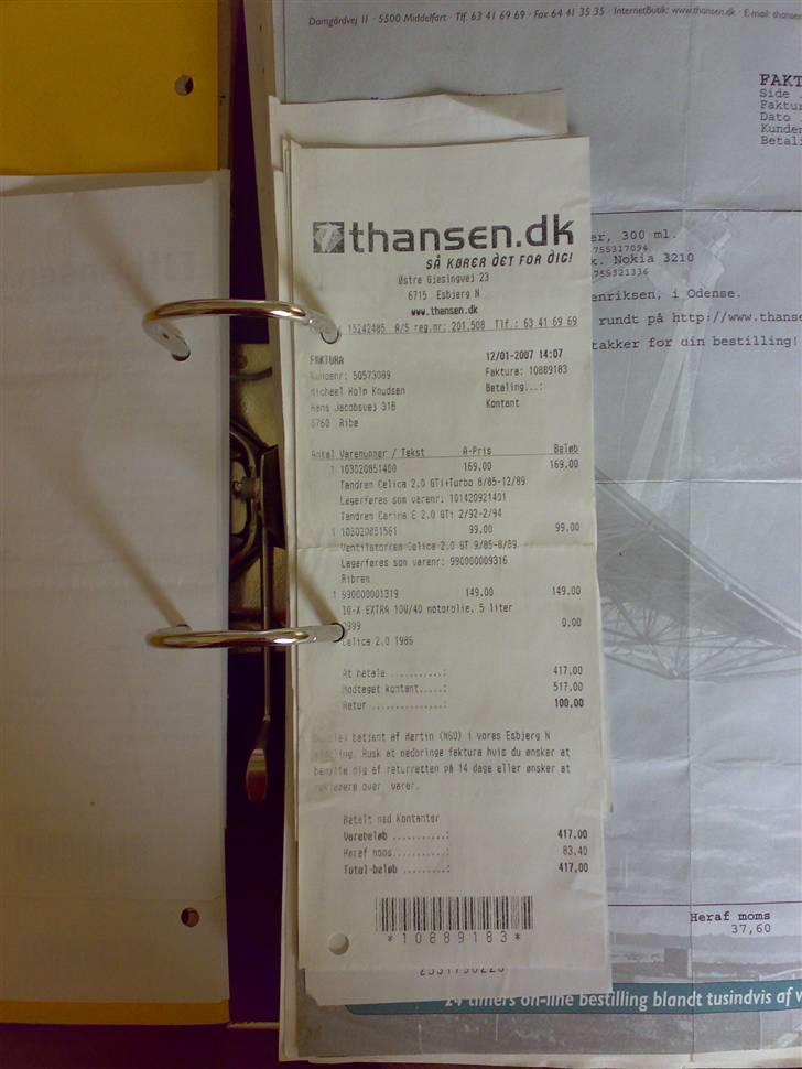 T. Hansen Kvitteringer - En enkelt kvittering mere billede 96