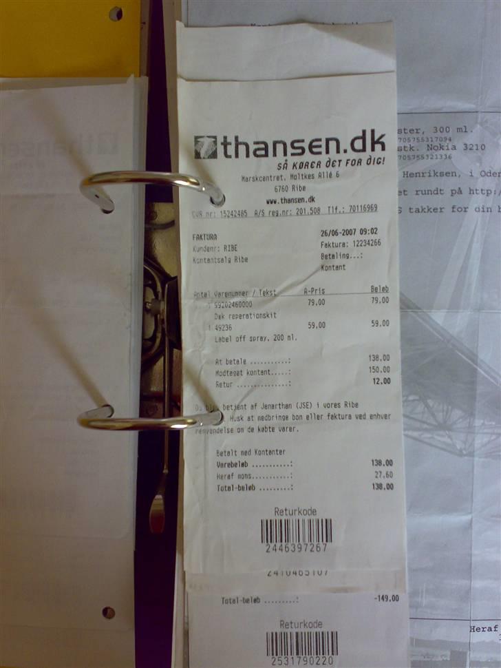 T. Hansen Kvitteringer - En enkelt kvittering mere billede 101