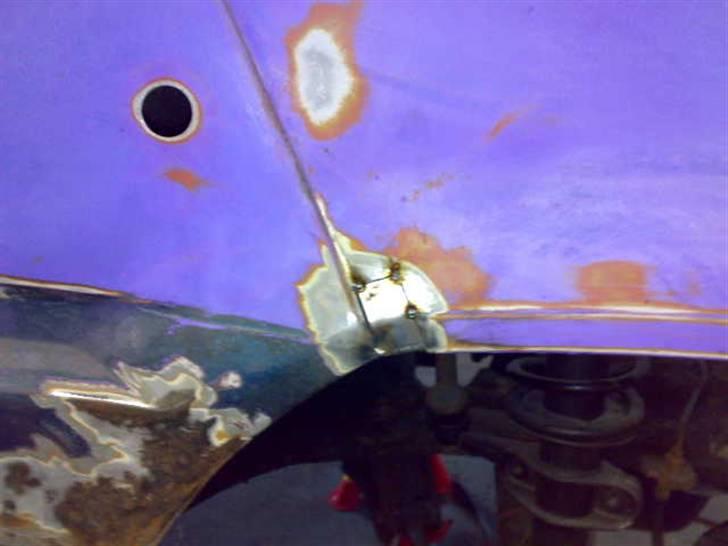 Fiat panda 83 - projektets gang! - Ny håndlavet lap sat i og fæstned. billede 43