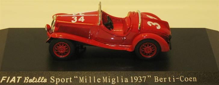 Mine 1:43 modelbiler - FIAT Balilla Sport "Mille Miglia 1937" Berti - Coen, Norev billede 78