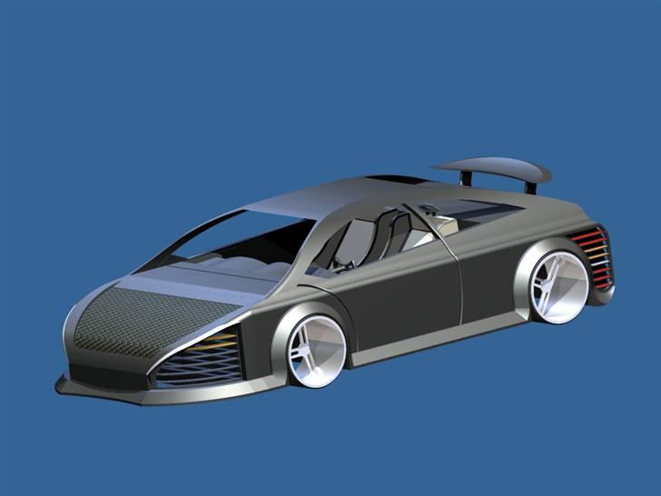 Inventor tegnet bil billede 1