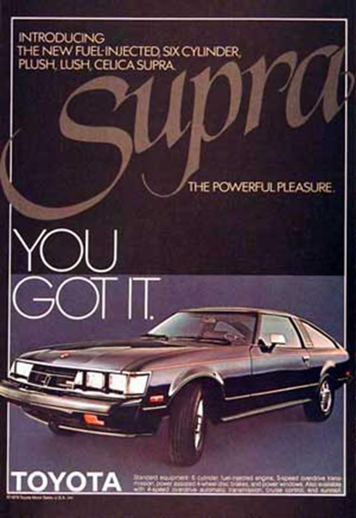 Celica 1978-1982 - Alt i billeder. - Reklame for Celica SUPRA mk1. billede 3