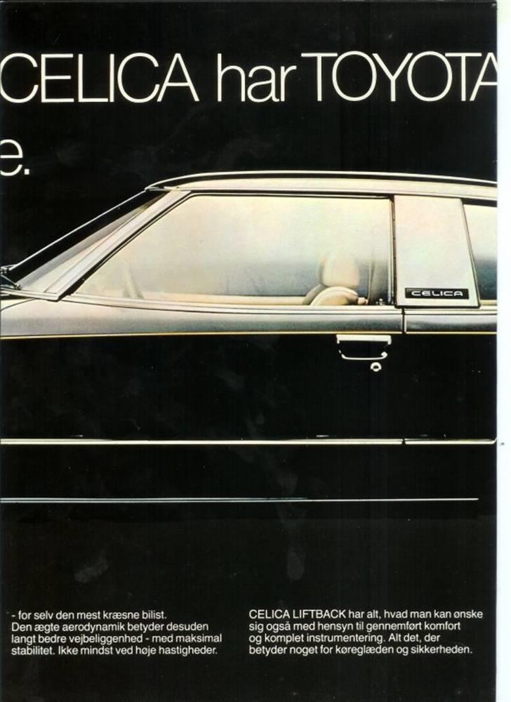 Celica 1978-1982 - Alt i billeder. - Dansk bruchure. billede 26