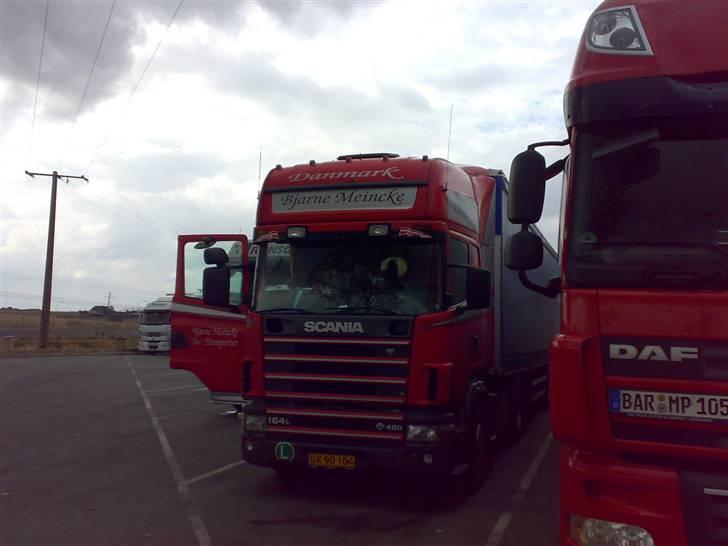 Min vogn ved H C Svendsen.  - Vognen jeg kørte hjem ad.. En gammel Børge møller træk.. Kørte sku fint.. billede 7