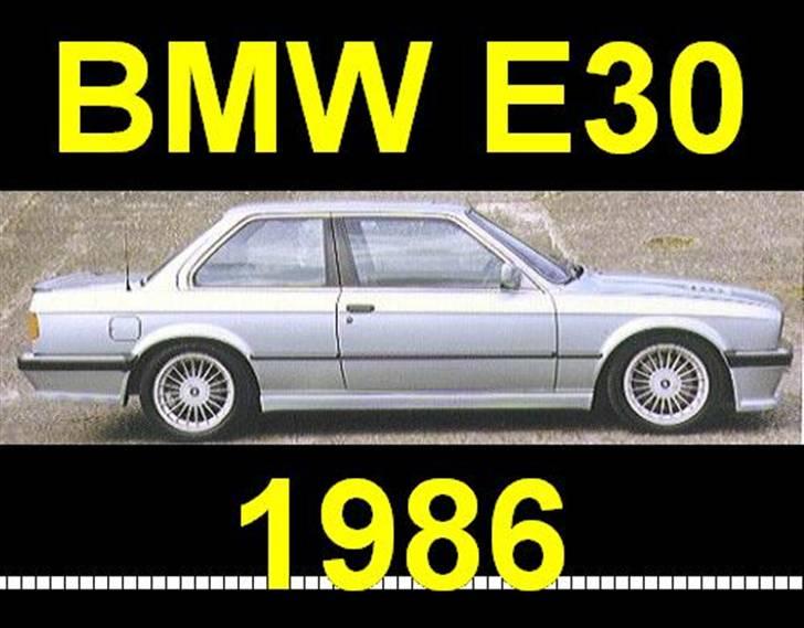 Farvekoder for BMW E30, modelår: 1986 - BMW E30 1986 billede 1