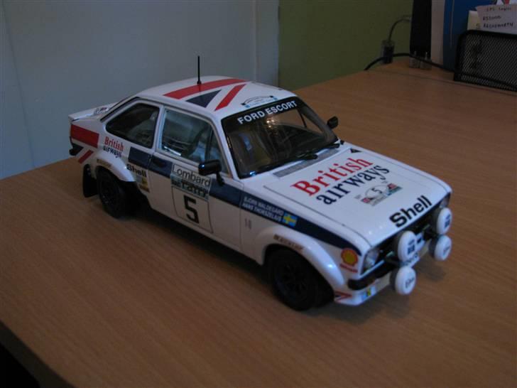 Mine Modelbiler (Flest Ford) - Ford Escort RS1800 mk2 Björn Waldegård/Winner 1977 RAC Lombard Rally scala 1:18 fra Sun Star billede 42