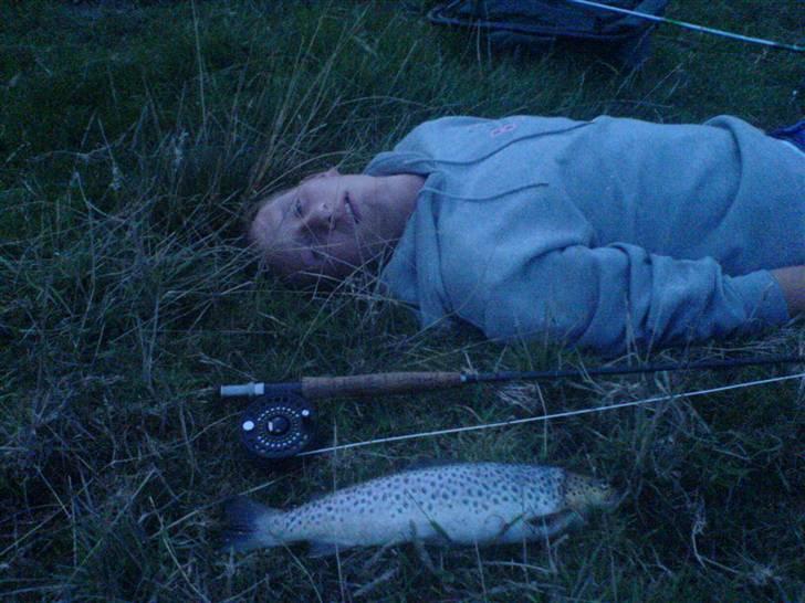 Fisk i jylland! - Stor Bækørred! fanget i en å et sted ved mariager fjord! fanget på flue stang med selvopfundet flue!!!!
41cm!!!!!!!!!!!!!
ta jer ikke af tosken der ligger ved siden af det var første gang han sådan rigtig fiskede og han var vældig imponeret over min fine fangst at han ville ligge ved siden af! billede 8