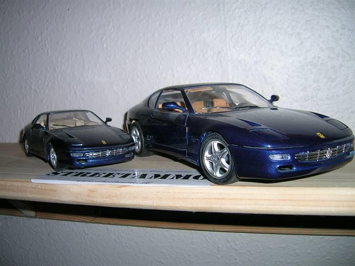 Min samling modelbiler:D - Ferrari 456 GT Både i 1:18 og 1:24 begge fra Bburago billede 49