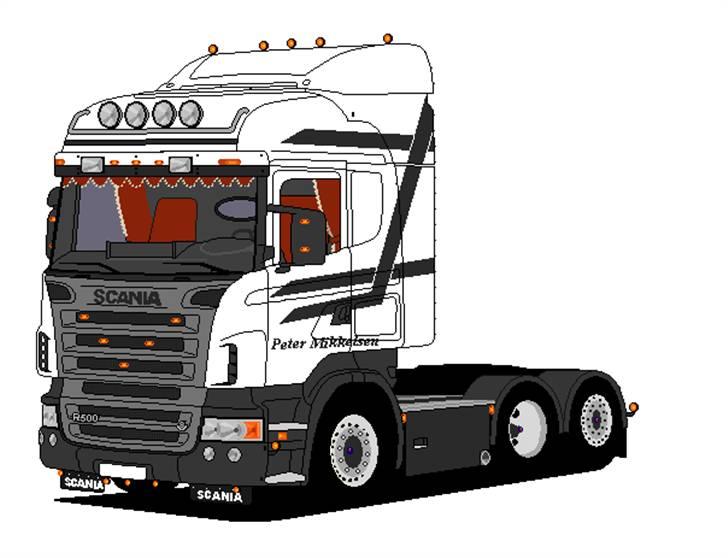 Paint tegninger af lastbiler - Den første boogie bil jeg tegnede i stedet fro pusher, som alle den jeg har fra internettet er, og så var der en enkelt 4X2 highline fra internettet. billede 9