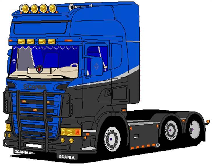 Paint tegninger af lastbiler billede 16