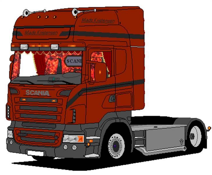 Paint tegninger af lastbiler - Der blev brugt lidt tid på bagskærmen, sidepipen og lidt småting i opbygningen billede 19