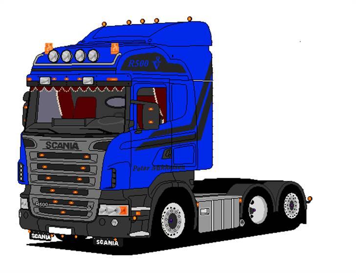 Paint tegninger af lastbiler - Første boogiebil jeg lavede billede 24