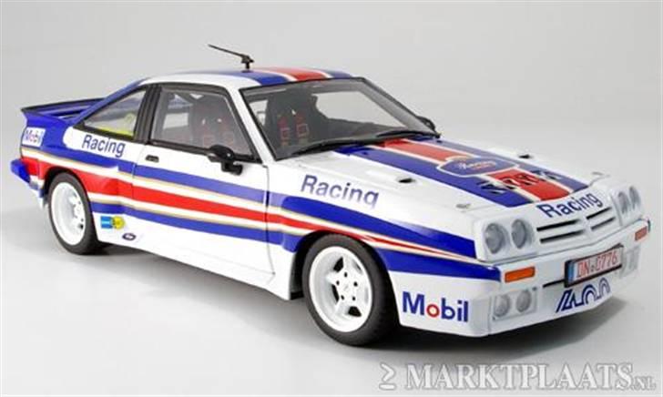 MODEL BILER i størrelse 1:43-1:24 og 1:18  - Revel diecast

Opel Manta 400 Rothmann

Str : 1:18

Disse billeder er nogle jeg har "lånt" da mit eget kamera ikke virker, men bilerne har jeg...
 billede 153