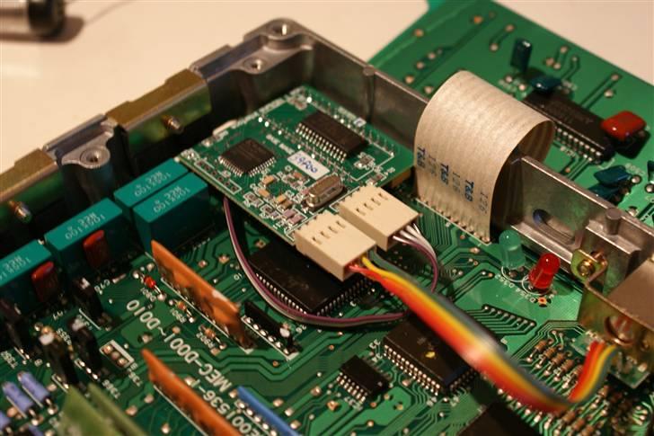 Nistune Type 1 Board CA18DET ECU - Nistune Boardet monteret og X1 og X2 er sat på. billede 13