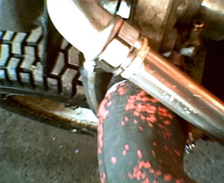 Min havetraktor med turbo - Rør til vand køler til turboen billede 26