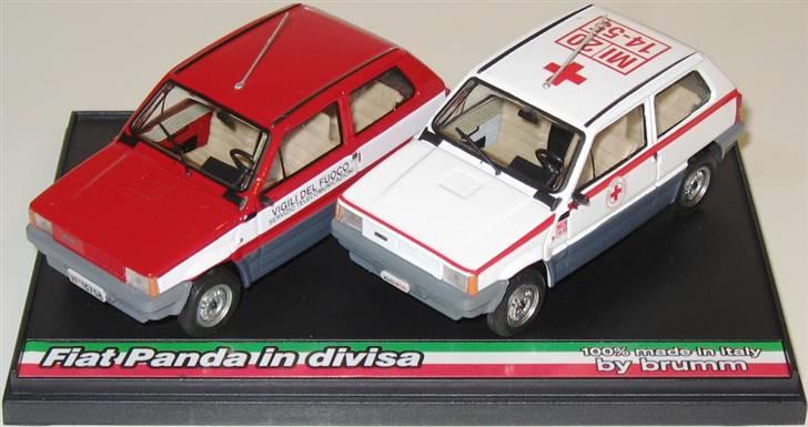 Mine 1:43 modelbiler - 1980 FIAT Panda in divisa, Brumm billede 113