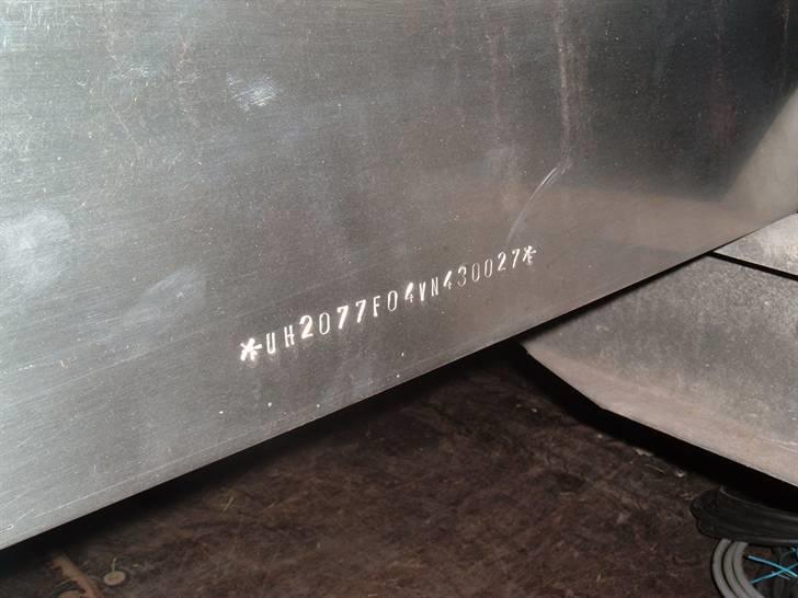 Danmarks flotteste trailer! - Den forreste tværvange med det nye stelnummer. billede 7