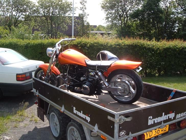Danmarks flotteste trailer! - Specialtransport med en Harley der skulle til Horsens. billede 39