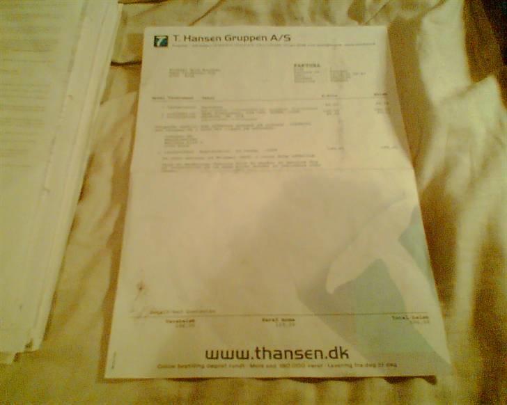 T. Hansen Kvitteringer - En enkelt kvittering mere billede 80