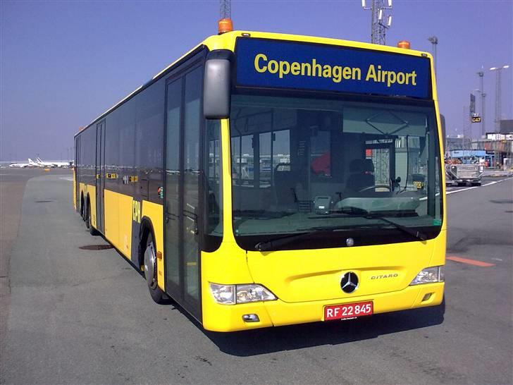 Mercedes-Benz Citaro L... - Røde nummerplader! Ja bussen er egentligt for lang til at kunne registreres til alm. vej - Lufth. har dog 3 stk. 15 meter busser, der kører på gule plader, men det er på dispensation. Alle de andre 15 meter busser, skal have prøveplader på, hvis de skal uden for hegnet. billede 5