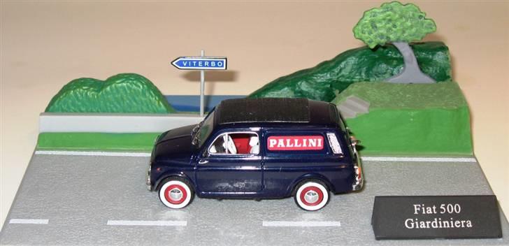 Mine 1:43 modelbiler - Atlas road cars FIAT 500 diorama billede 132