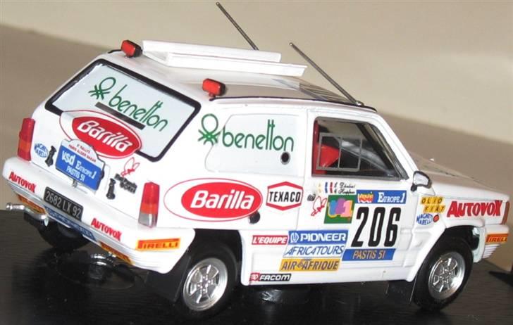 Mine 1:43 modelbiler - Paris-Dakar rally FIAT Panda, Brumm billede 145