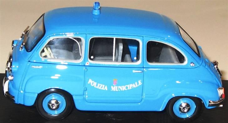 Mine 1:43 modelbiler - FIAT 600 Multipla "polizia municipale", Brumm billede 148