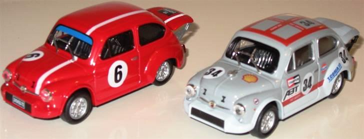 Mine 1:43 modelbiler - FIAT 600 Abarth, Solido billede 174