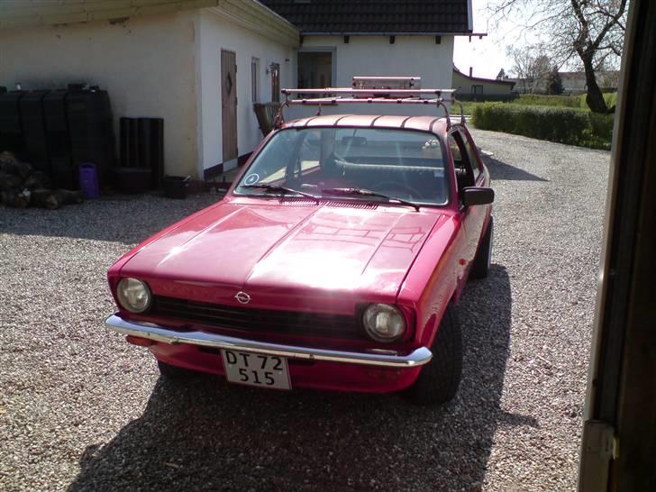 Tagbagage bærer på kadetten - Efter montering stadig lidt højt. billede 5