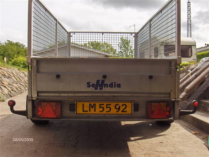 Min Trailer. - Nye baglygter, nummerplade lys, cromramme til nummerplade. billede 6