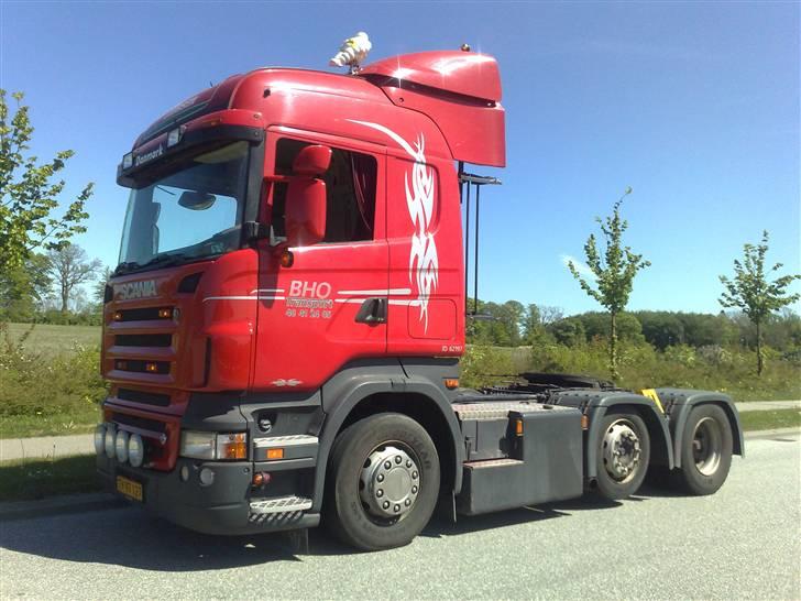 BHO Transport - Scania R500 V8 - D. 15-05/09 Færdig fra maler og opbygget igen..og nu med malet front/spejle :-) billede 17