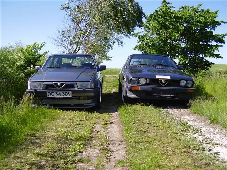 Alfa Romeo Alfetta GTV - Min dejlige 75'er sammen med min ny indkøbte alfetta gtv billede 1