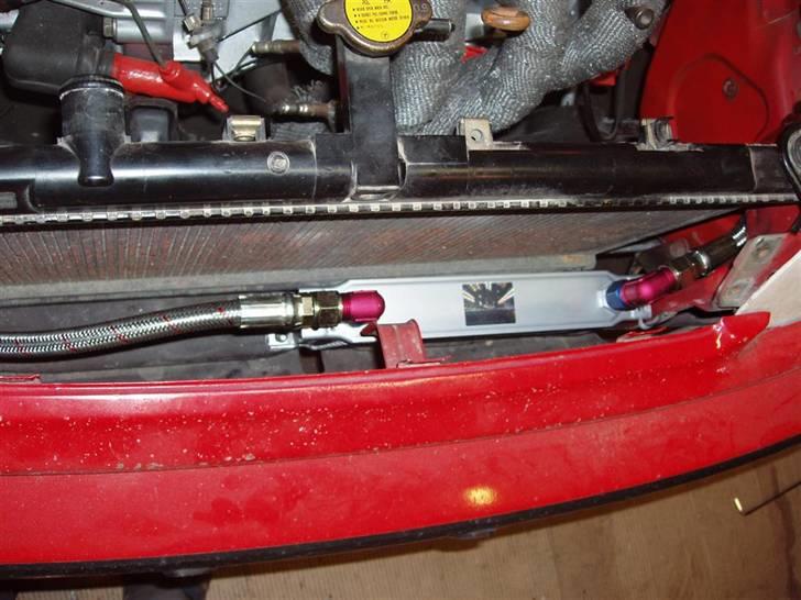 Min Nye Racer Motor Honda Vtec - Ny 19 ribber Alu OlieKøler billede 4