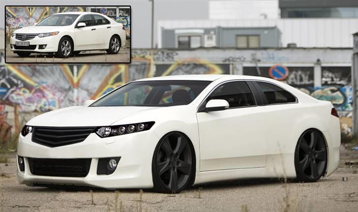 Bilgalleri.dk - Battle !! - 1. battle - Honda Accord (Vinder bil)

Se i stor opløsning: http://www.junchercarimport.dk/honda.jpg

Som I kan se er jeg til den clean / onde stil...

Ændringer:

* "Bygget om" til en Coupé - fjernet bagdør samt sprosse i bag sideruden og ikke mindst flyttet B-stolpen ca. 30-40cm bagud!

* Hjemmelavet skørtesæt

* Fjernet tankdæksel

* Andre lygter og modificeret grill

* Sænket tag

* Store sorte ruller

* Sænket

* Tonede ruder billede 2