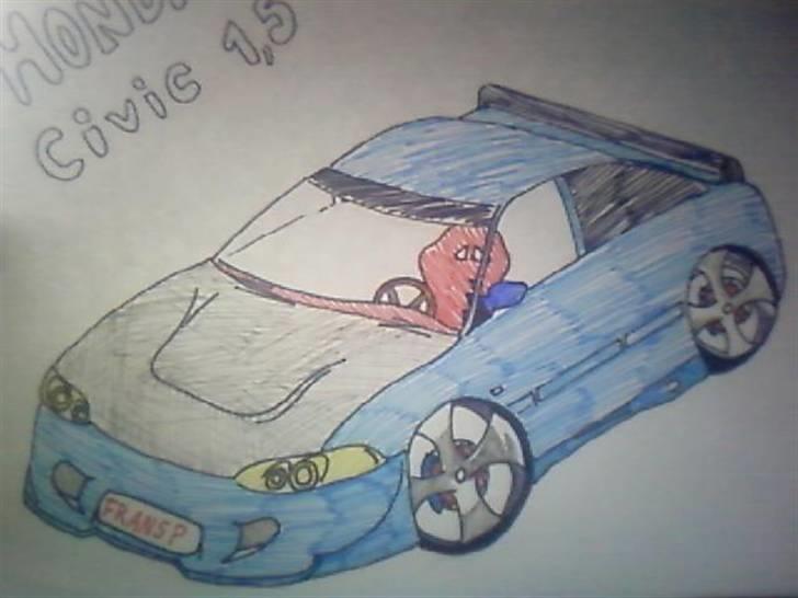  bil tegning billede 1