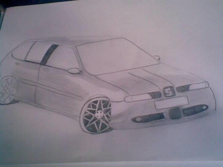  bil tegning billede 3