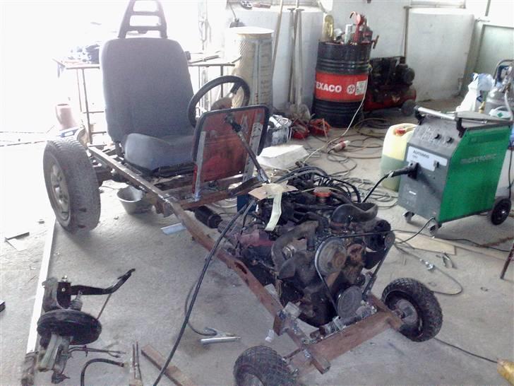 Garden Puller Projekt. - Sæde og sportsrat monteret. billede 6