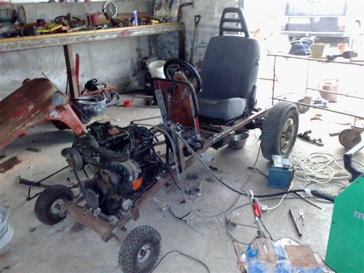 Garden Puller Projekt. - Koplingspedalens position skulle være præcis for en komfortabel tur. billede 8