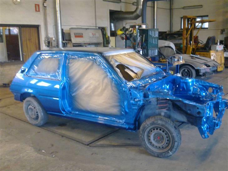 Toyota corolla ae82  - Blev først malet blå.. billede 53