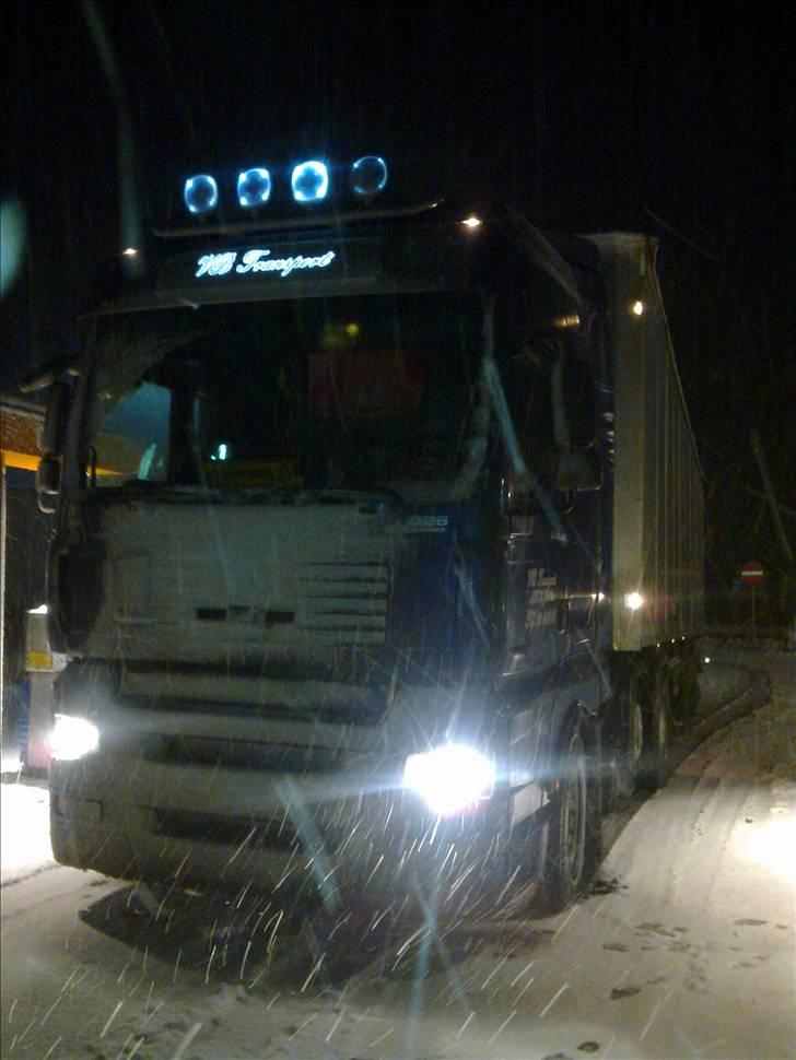 Billeder fra mine ture hos VB Transport - Ankomsten til Ikast efter første sne storm i 2009 billede 122