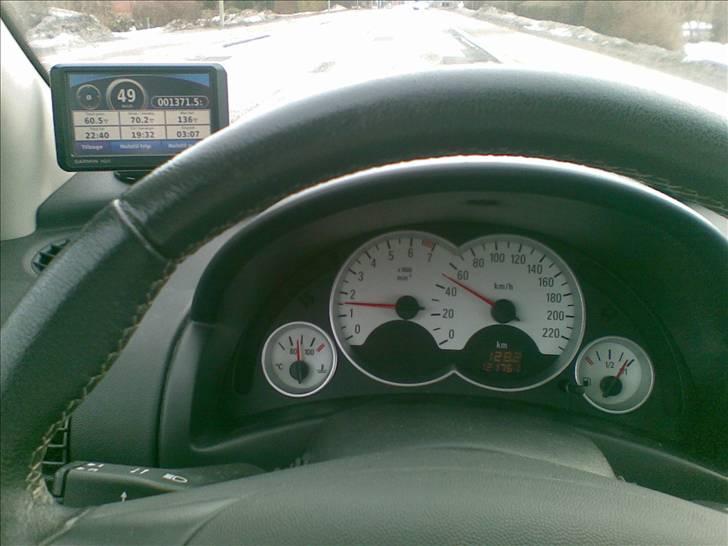 Fejlvisning på speedometer - Her viser speedometeret 50 km/t., hvor gps viser 49 km/t. Det er en fejlvisning på kun ((1/49)*100) = 2,04% billede 5