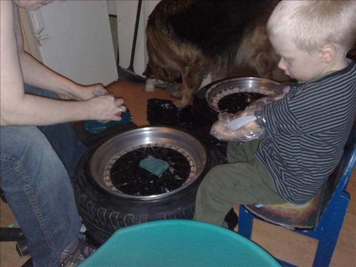 Renovering a mine bbs rm 012 - Ville ikke have han skulle rode i det salt opløsning så en hurtig tanke er poser på hehe billede 16