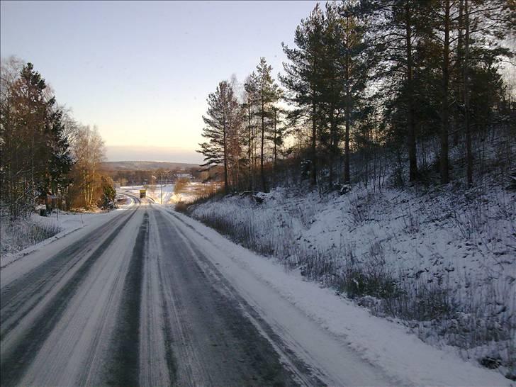 VB Transport Aps - På vej til Ronneby fra Broby. Fin snedækket natur. billede 13