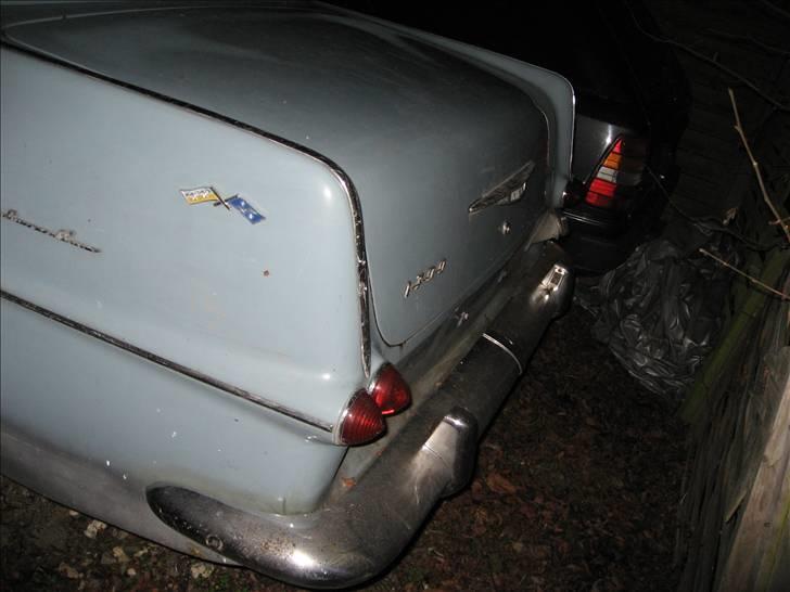 Renovering af Opel Rekord p2 1700 - 1961 - Tydeligt US præg på bagenden af den gamle P2'er. billede 2