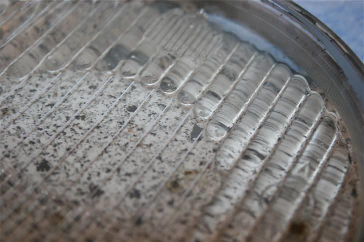 Hjemmelavet sort DE-lygte BMW E30 + E34 *opd 100410* - Disse fine hvide streger kan tages af med lidt vand.. billede 24