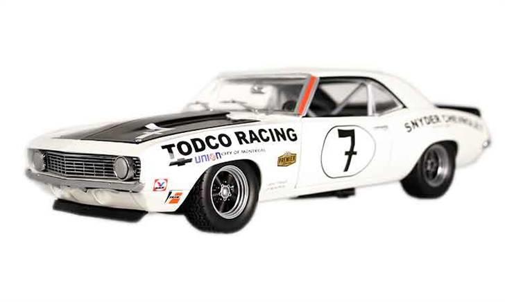 MODEL BILER i størrelse 1:43-1:24 og 1:18  - GMP Diecast...

Chevrolet Camaro Trans Am Racer. 1967

Str: 1:18

Denne model er lavet efter en original racer bil som vandt en masse løb med en racer kører som hed Craig Fischer, bilen var eget af Todco Racing og bla. sponsoreret af Snyder Chevrolet.
Denne model er "kun" lavet i 1500 eksemplare. Alle GMP model biler bliver som regel, kun lavet imellem 500-1500 eksemplarer. Alle GMP biler er forøvrigt nummerede... billede 45
