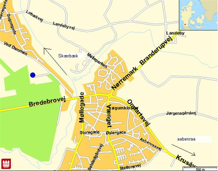 Kort over Løgumkloster billede 1