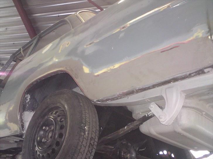 Renovering af Opel Rekord p2 1700 - 1961 - Pladedele/arbejde lavet i hånden, alt sammen! Her venstre bagskærm.. billede 45